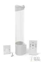 Держатель для стаканов Ecotronic (супер магнит+шурупы) мод.001 белый1