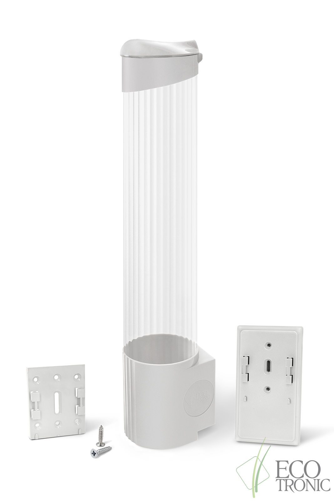 Держатель для стаканов Ecotronic (супер магнит+шурупы) мод.001 белый