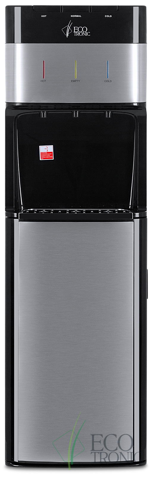 Кулер с нижней загрузкой бутыли Ecotronic M30-LXE black+SS front