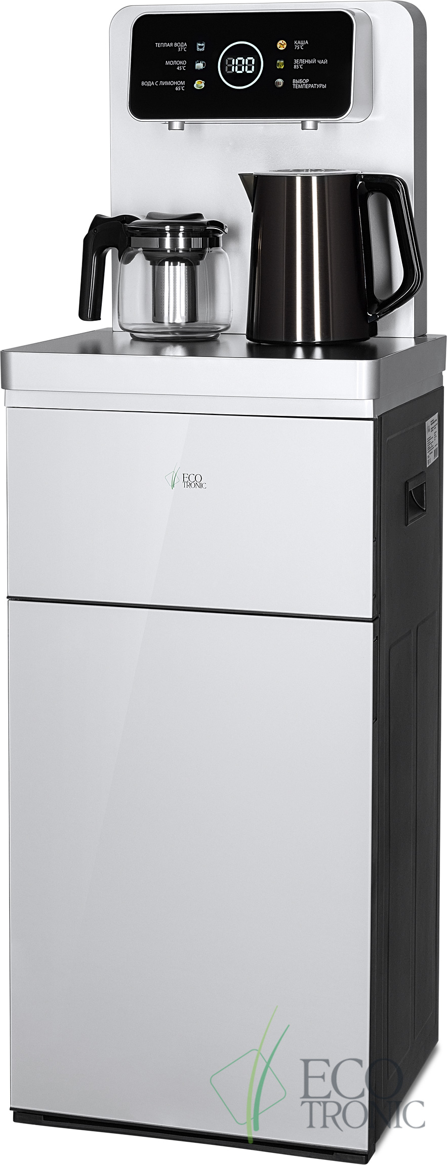 Кулер с чайным столиком Тиабар Ecotronic TB19-LNR Arctic Grey