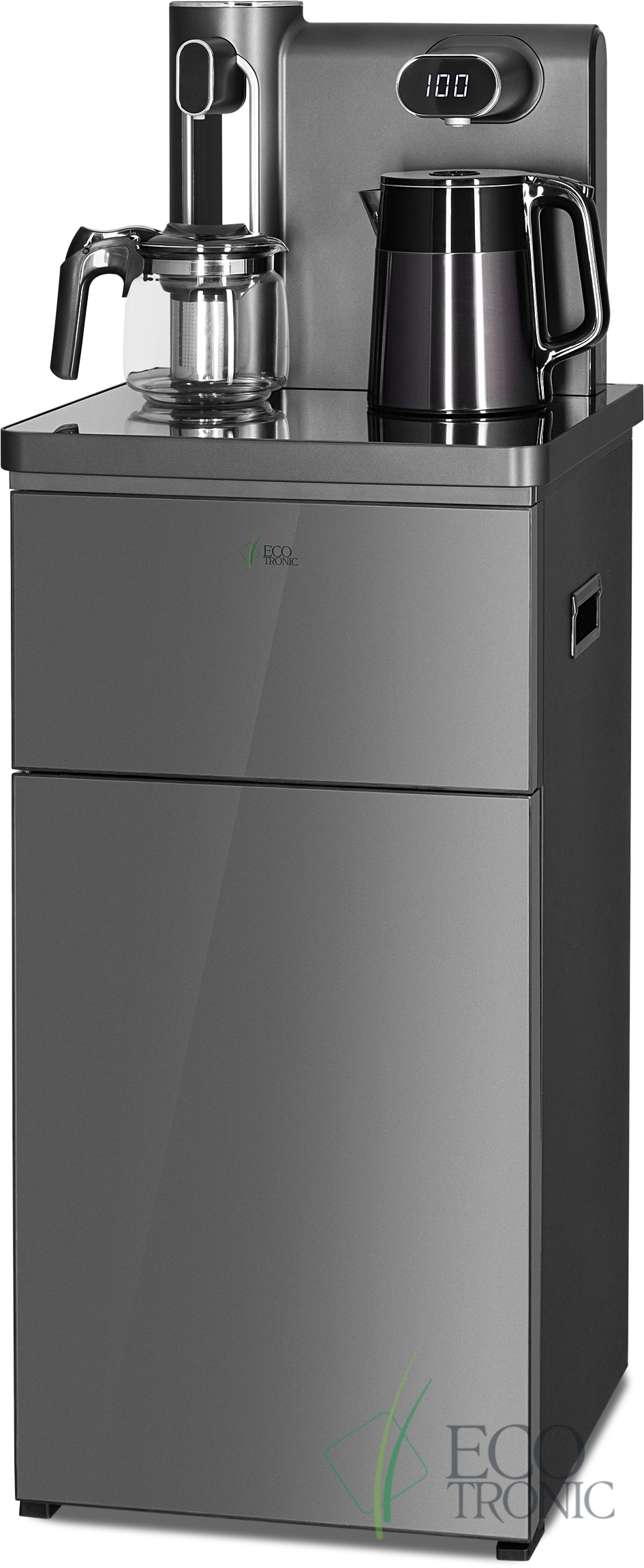 Кулер с чайным столиком Тиабар Ecotronic TB41-LE graphite